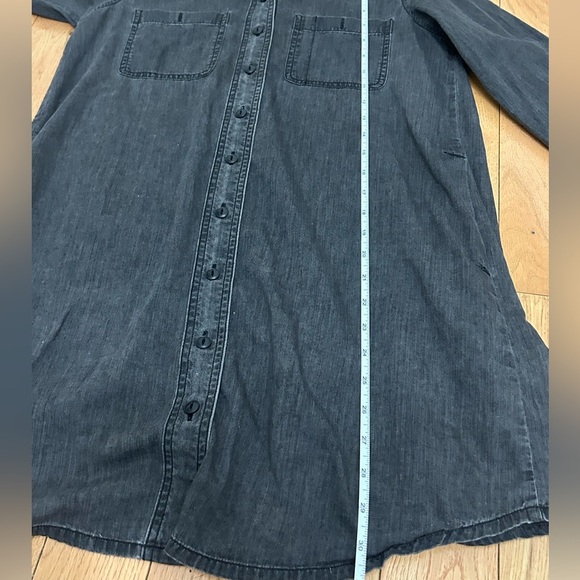 Madewell Gray Denim Shirt Dress size small - Picture 3 of 7